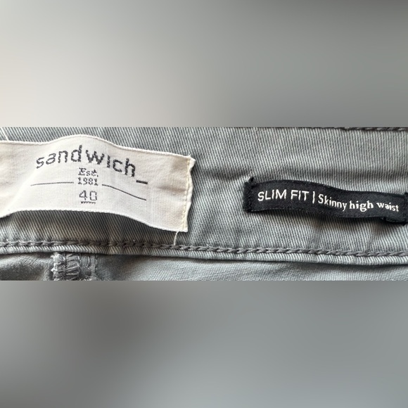 Sandwich High Rise Slim Leg Crop Pant - Size Euro 40 (US 8/10) - Picture 2 of 5